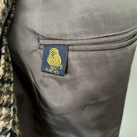 Houndstooth wool blazer size 46 regular - Picture 4 of 7